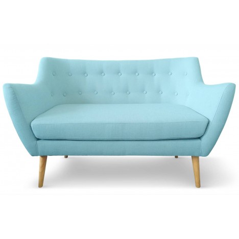 Canapé scandinave 2 places en tissu - 
