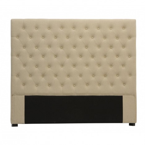 Tête de lit capitonnée en tissu lin 160 cm Amely - 