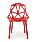 Chaise design Rouge Spider - Lot de 4 - 