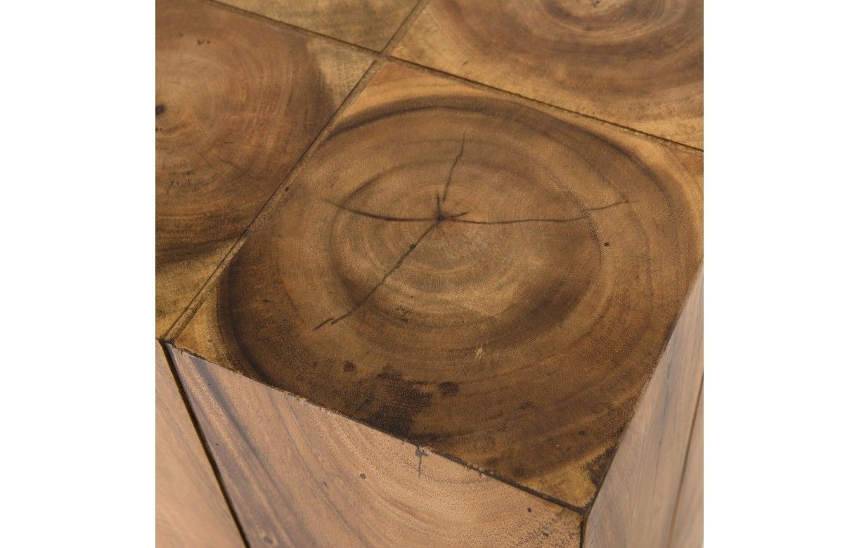 table d'appoint en bois suar naturel fait main - LLdeco