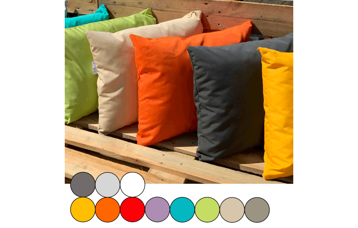 Coussins pour canapé palette différents coloris fabriqué en France