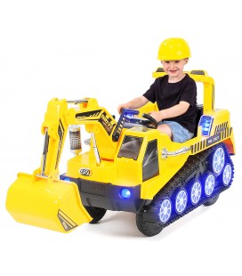 Mini tractopelle électrique pour enfant