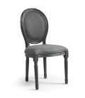 Lot de 2 chaises médaillon Louis XVI Royaly - 