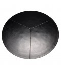 Table basse ronde 101x101cm en aluminium noir mat JIM