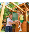 Jeux de jardin toboggan cabane et balancoires Ridgeview Kidkraft