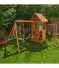 Jeux de jardin toboggan cabane et balancoires Ridgeview Kidkraft