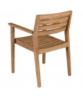 Lot de 2 fauteuils de jardin en bois de teck KODY