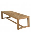 Grande table de jardin 300cm rectangle en bois de teck massif KODY