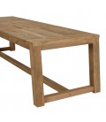 Grande table de jardin 300cm rectangle en bois de teck massif KODY