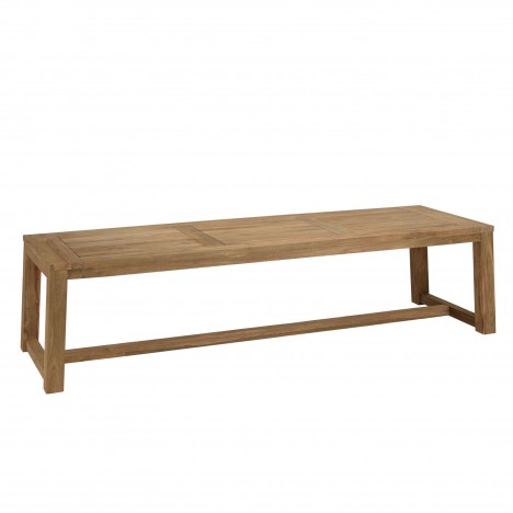 Grande table de jardin 300cm rectangle en bois de teck massif KODY