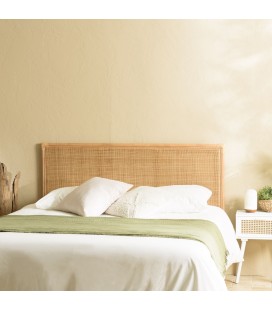 Tête de lit en rotin et cannage style naturel 160cm CREAM