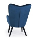 Fauteuil de style danois en tissu et pieds chene clair - 5 coloris - 