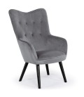 Fauteuil de style danois en tissu et pieds chene clair - 5 coloris - 