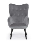 Fauteuil de style danois en tissu et pieds chene clair - 5 coloris - 