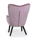 Fauteuil de style danois en tissu et pieds chene clair - 5 coloris - 