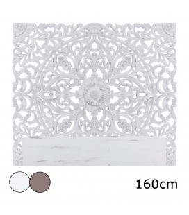 Tête de lit en bois blanc ou marron 160 cm CONCORDIA 