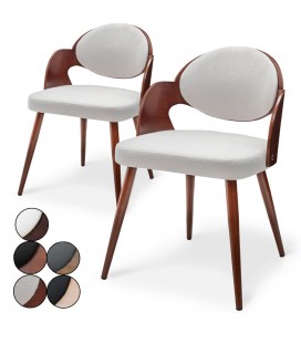 Lot de 2 chaises design scandinave Estel - 5 coloris