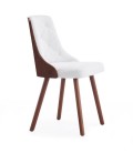 Lot de 2 chaises scandinaves bicolores Lalix - 