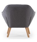 Fauteuil tissu capitonné scandinave ZANE - 4 coloris