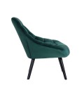 Fauteuil velours vert DANIA - 