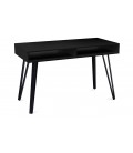 Bureau noir avec 2 cases de rangement intégrés RIVIA - 