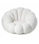 Fauteuil design coquillage tissu bouclette blanc Arielina - 