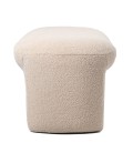 Banquette tendance l110cm tissu bouclette beige Armania - 