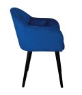 Chaise fauteuil velours bleu Auckland - 