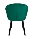 Chaise fauteuil velours vert Auckland - 