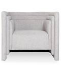 Fauteuil moderne style cubique tissu gris Aurora - 