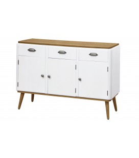 Buffet scandinave 3 portes blanc Baltimore