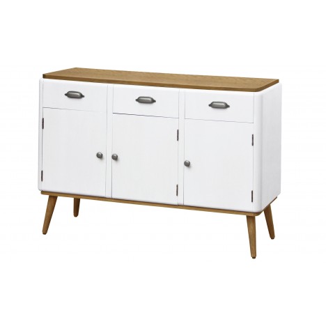 Buffet scandinave 3 portes blanc Baltimore - 