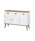 Buffet scandinave 3 portes blanc Baltimore - 