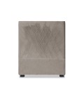 Tête de lit 90cm velours taupe Boston - 