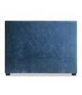 Tête de lit 160cm velours bleu Boston - 