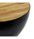 Table basse métal noir et bois Chennai - 