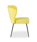 Lot de 2 chaises velours jaune clair Daffodil - 