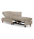 Banquette 2 places convertible velours taupe Erik - 