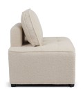 Fauteuil modulable à combiner tissu bouclette beige Finn - 