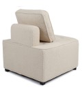 Fauteuil modulable à combiner tissu bouclette beige Finn - 