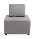 Fauteuil modulable à combiner tissu bouclette gris Finn - 