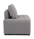 Fauteuil modulable à combiner tissu bouclette gris Finn - 