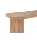 Table ovale avec pieds design style colonnes bois sonoma Francisco - 