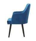 Lot de 2 fauteuils velours bleu Freesia - 