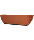 Canapé 3 places design velours terracotta Gabriele - 