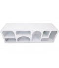 Meuble TV 160cm design cases style troglodyte blanc Giulia