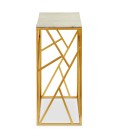 Console design marbre et métal doré Gladiolus - 