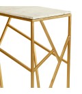 Console design marbre et métal doré Gladiolus - 