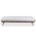 Canapé convertible clic-clac velours beige Granada - 