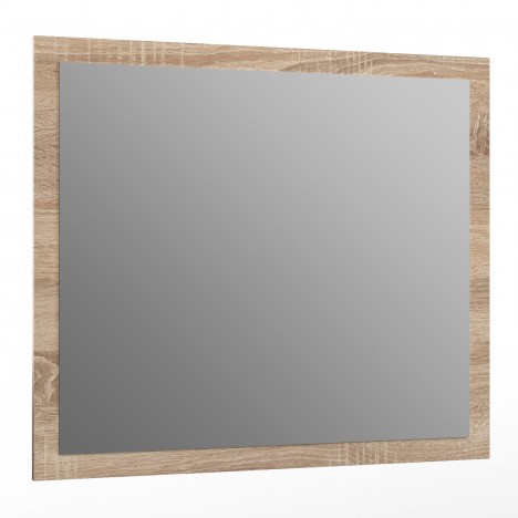 Miroir mural rectangulaire 80x70cm bois sonoma Graz - 